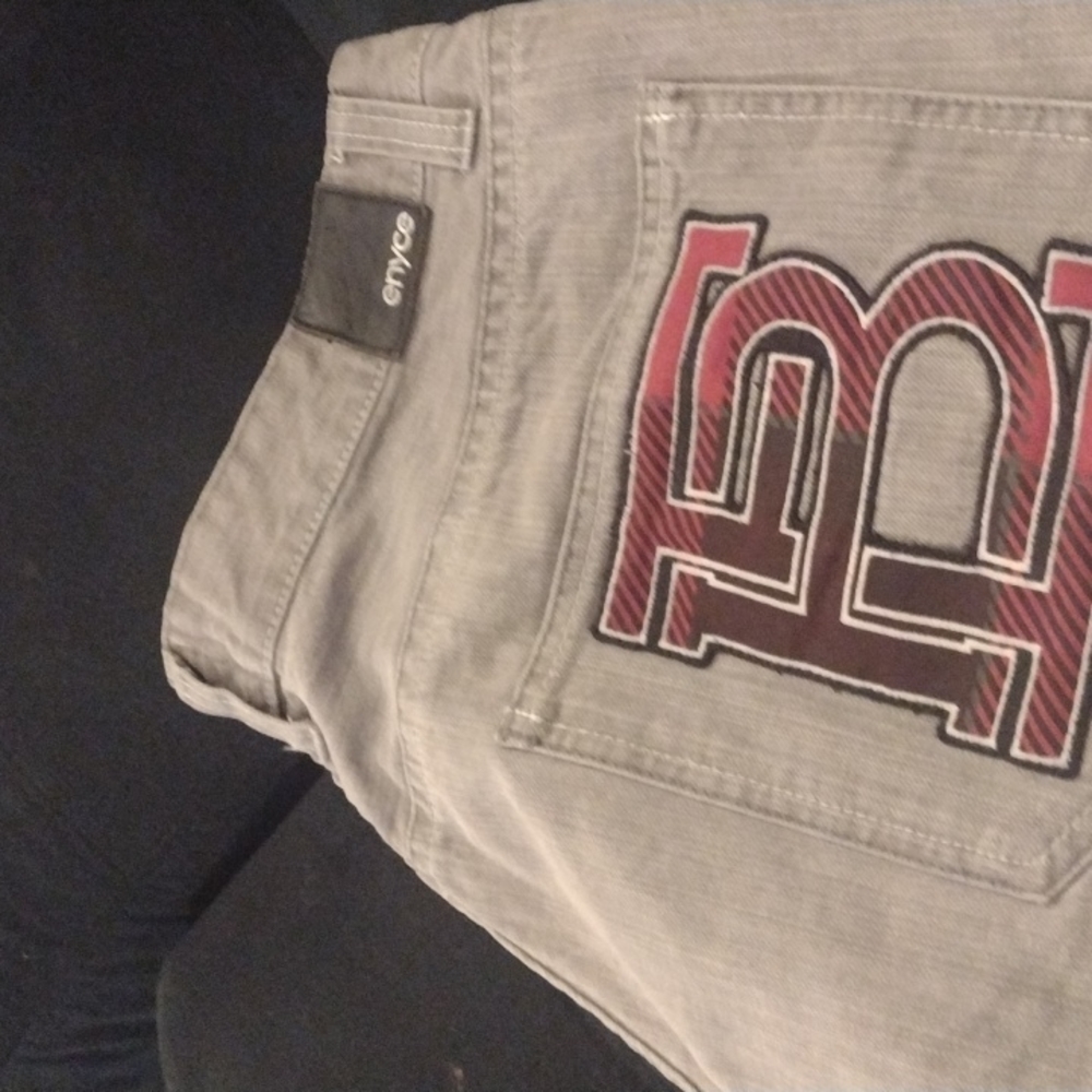 A pair of slightly used Enyce men's jeans